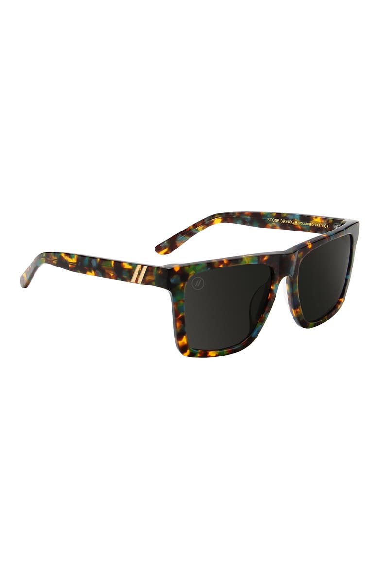 54mm Romeo Polarized Square Sunglasses, Alternate, color, STONE BREAKER