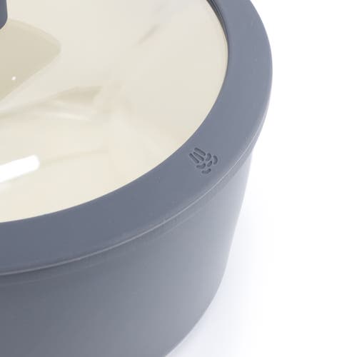 Oster Rooney 2 Quart Ceramic Nonstick Aluminum Saucepan With Lid In Gray