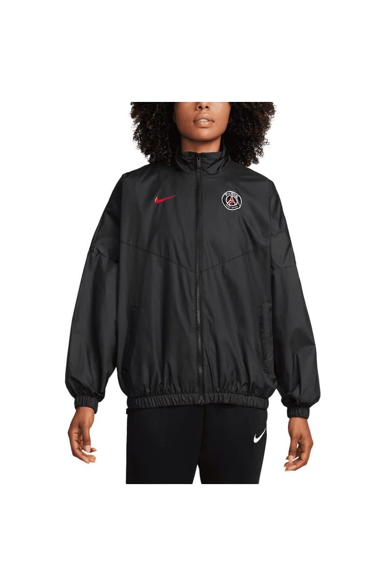 Nike Women's Nike Black Paris Saint-Germain  Essential Windrunner Full-Zip Jacket, Alternate, color, Black