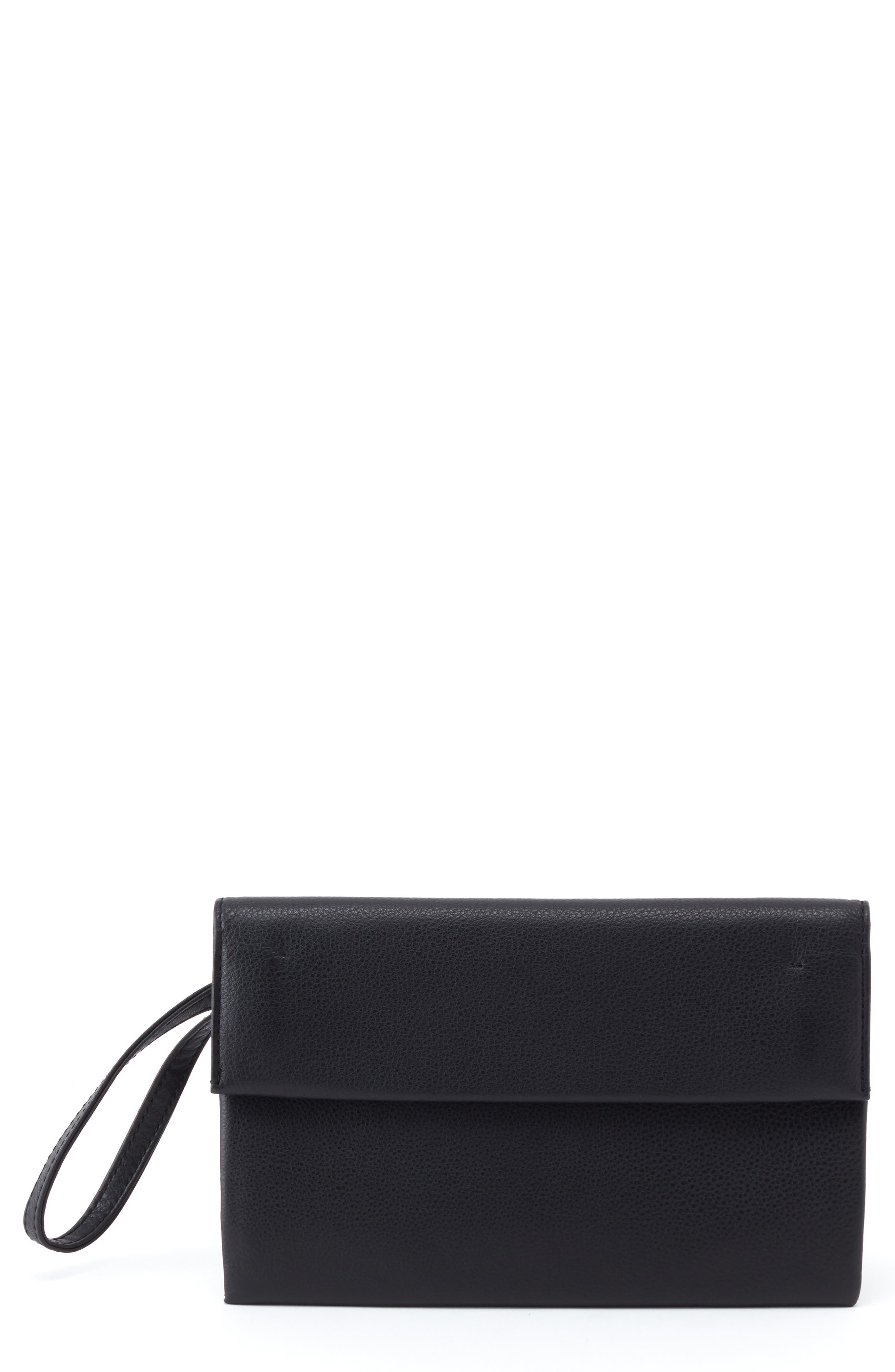 HOBO Fuse Leather Clutch, Main, color, 
