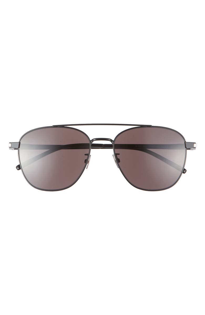 Saint Laurent 57mm Aviator Sunglasses, Main, color,