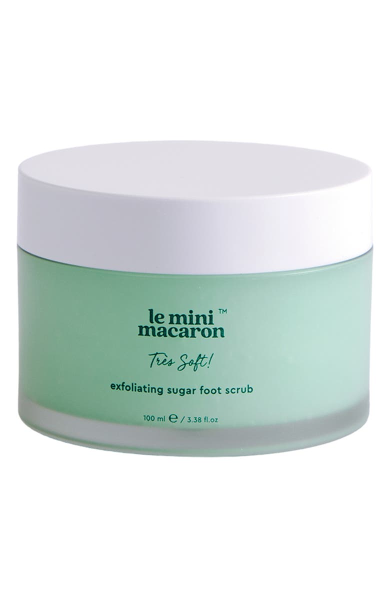 Le Mini Macaron Très Soft Exfoliating Sugar Foot Scrub, Main, color, 