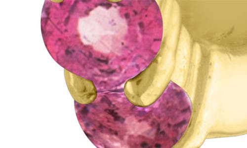 Eden Presley Semiprecious Stone Huggie Hoop Earrings In Gold