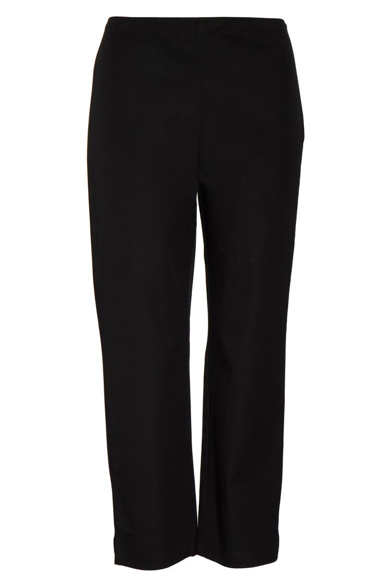 Samantha Stretch Wool Straight Leg Pants, Alternate, color, BLACK
