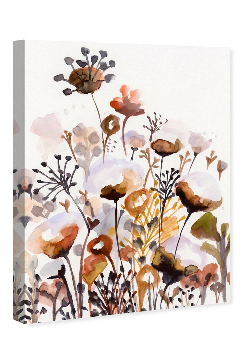 Deep Forest Earthy Brown Canvas Wall Art, Alternate, color, BROWN ORANGE WHITE