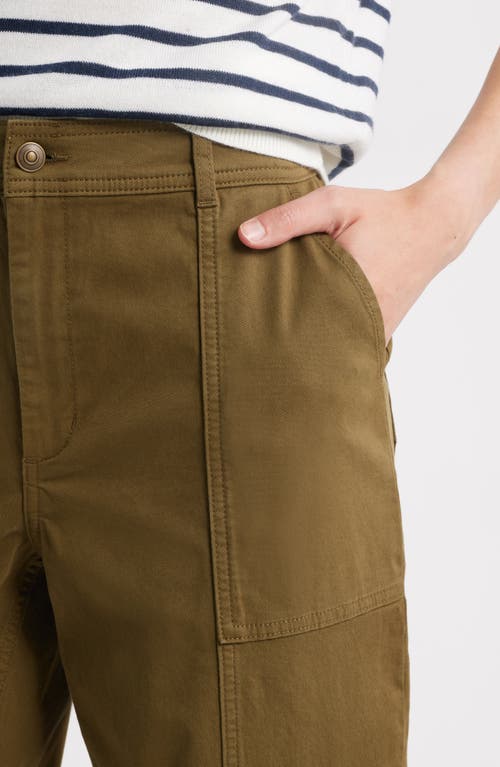 Caslonr Caslon(r) Cotton Twill Utility Pants In Green