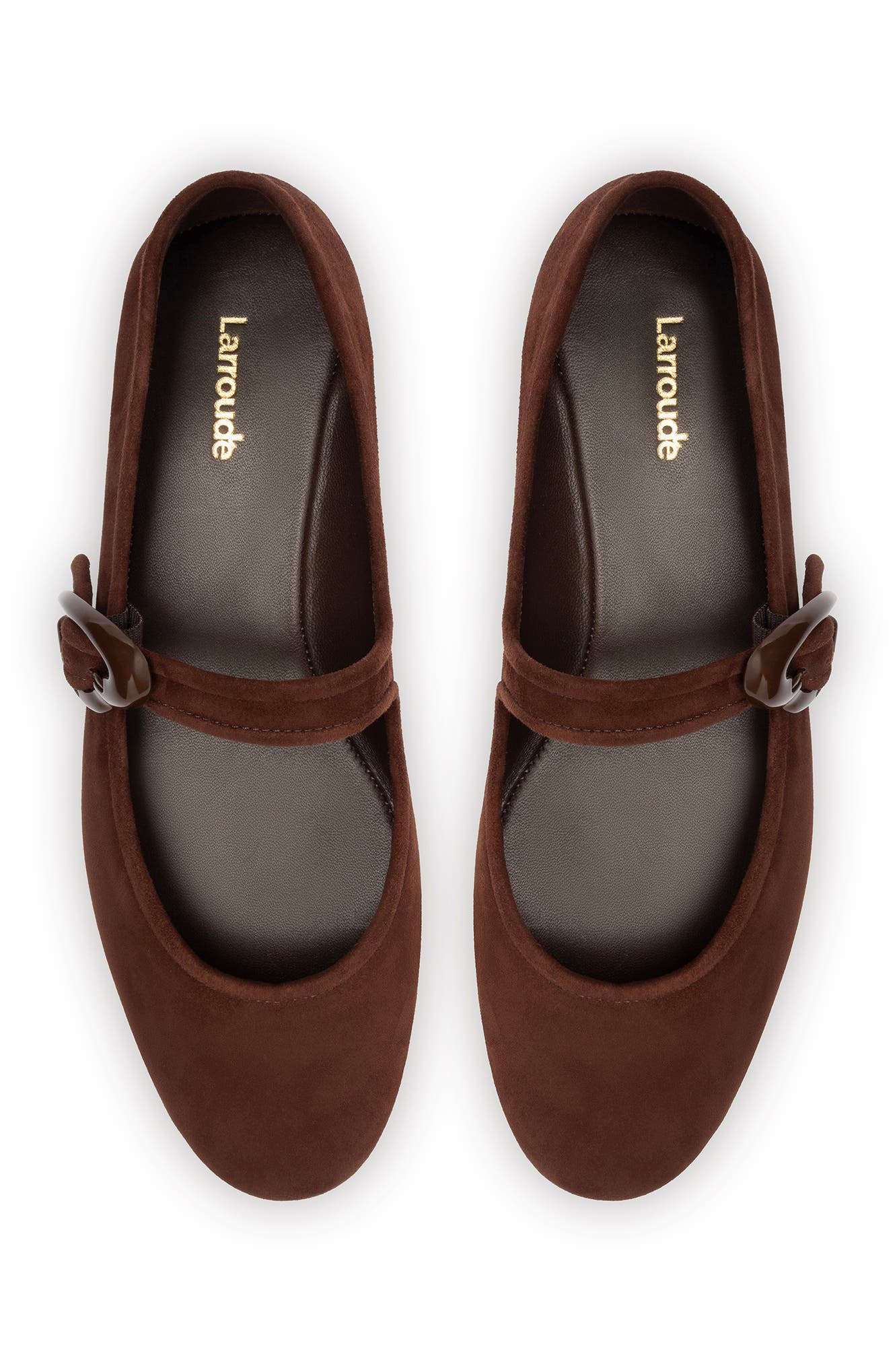 Larroudé Verona Ballet Flat, Alternate, color, Brown