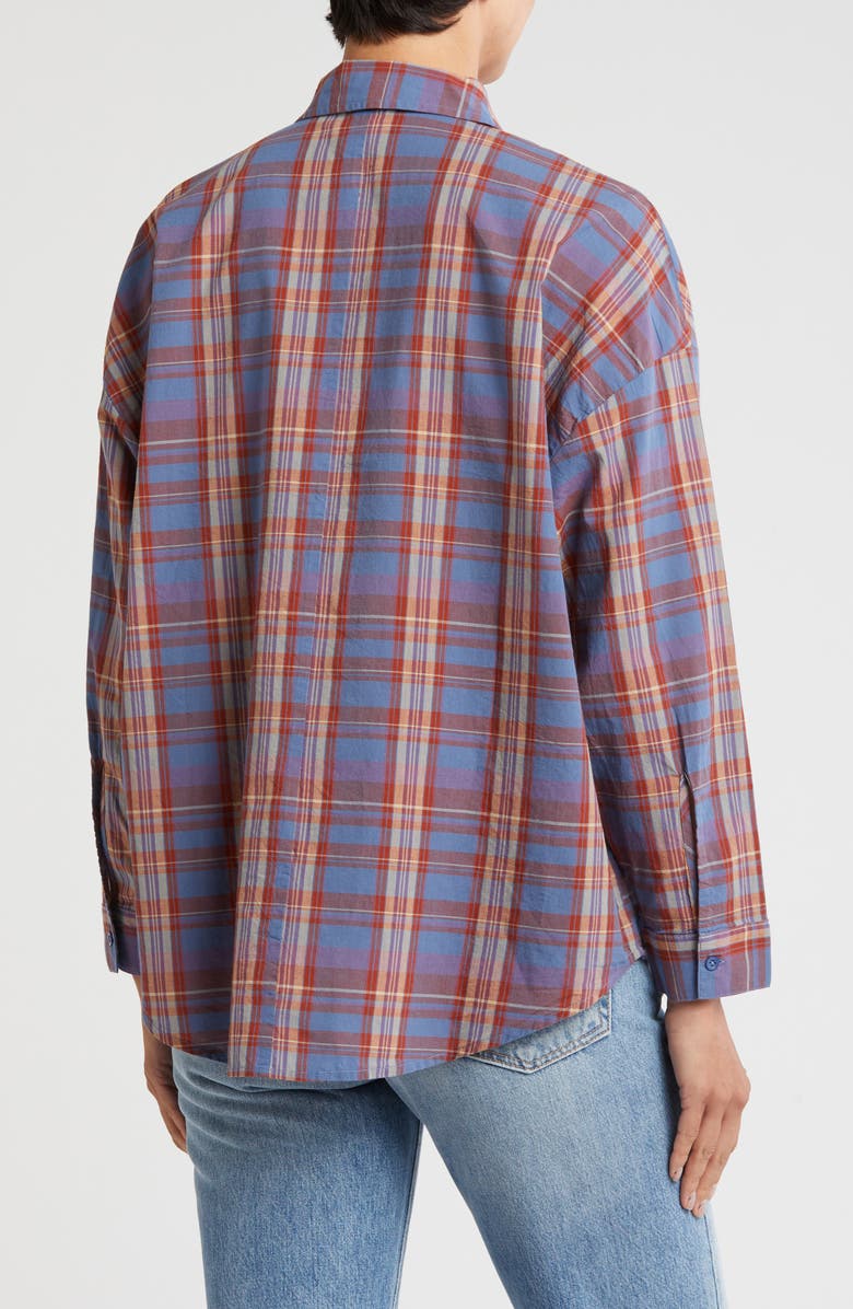 Melrose and Market Long Sleeve Button-Up Tunic Shirt, Alternate, color, 