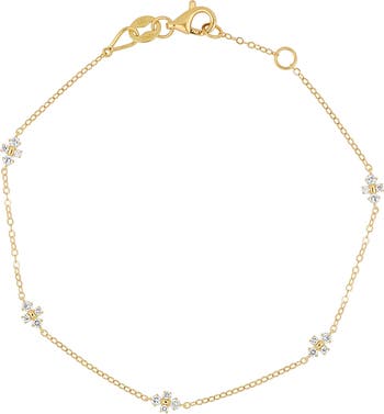 Rita 18K Yellow Gold Diamond Line Bracelet