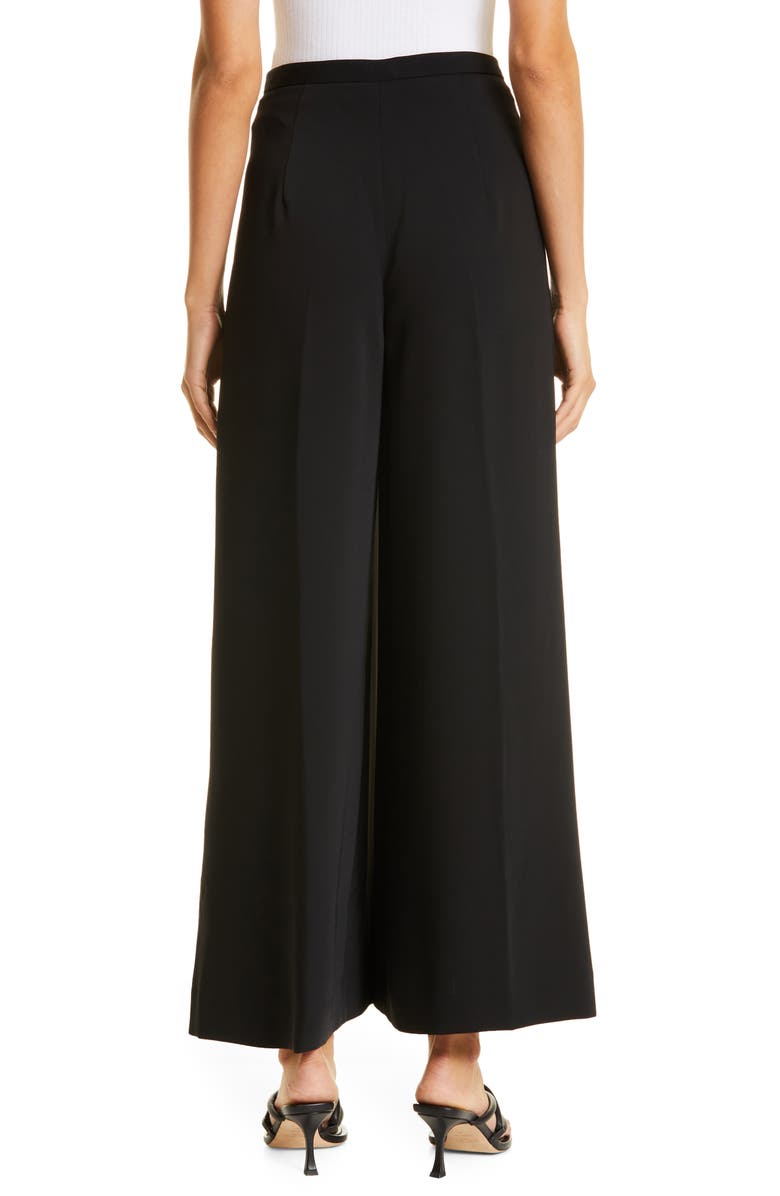 Club Monaco High Waist Wide Leg Crepe Trousers, Alternate, color, 