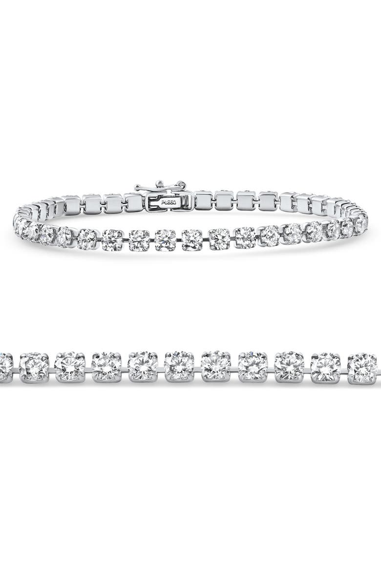 Platinum 6Ct Diamond Tennis Bracelet 7" Lab Grown, Main, color, Platinum