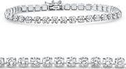 Bliss Diamond Platinum 6Ct Diamond Tennis Bracelet 7" Lab Grown
