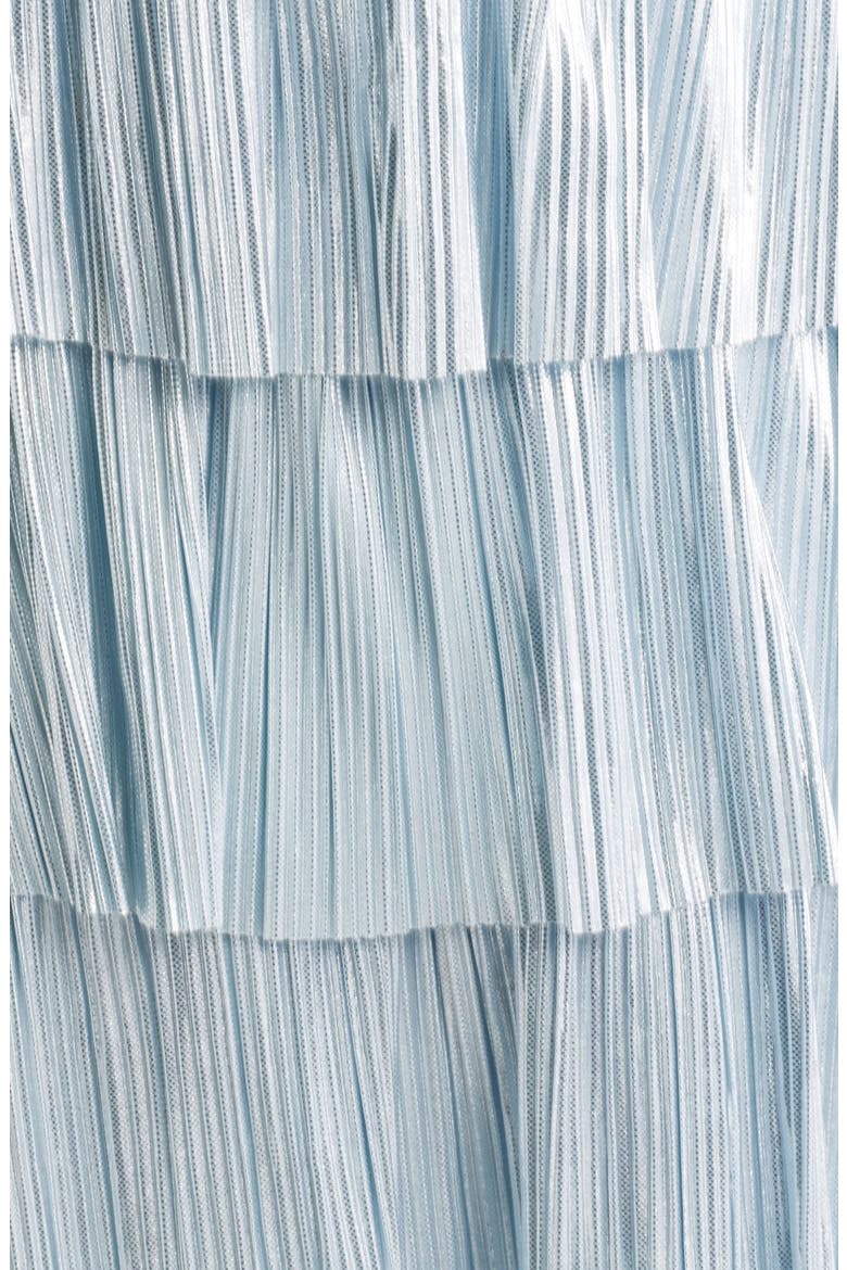 Triple Tier Pleated Minidress, Alternate, color, LIGHT BLUE