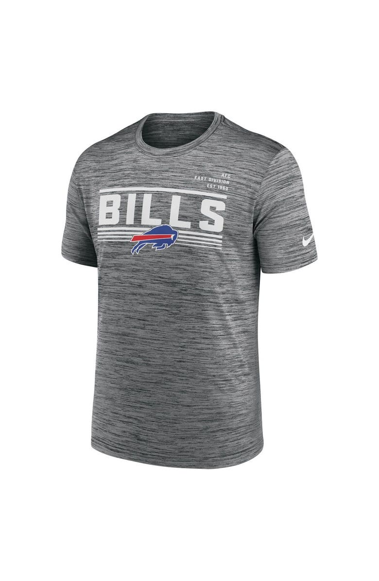 Nike Men's Nike Gray Buffalo Bills Yardline Velocity Performance T-Shirt, Alternate, color, 