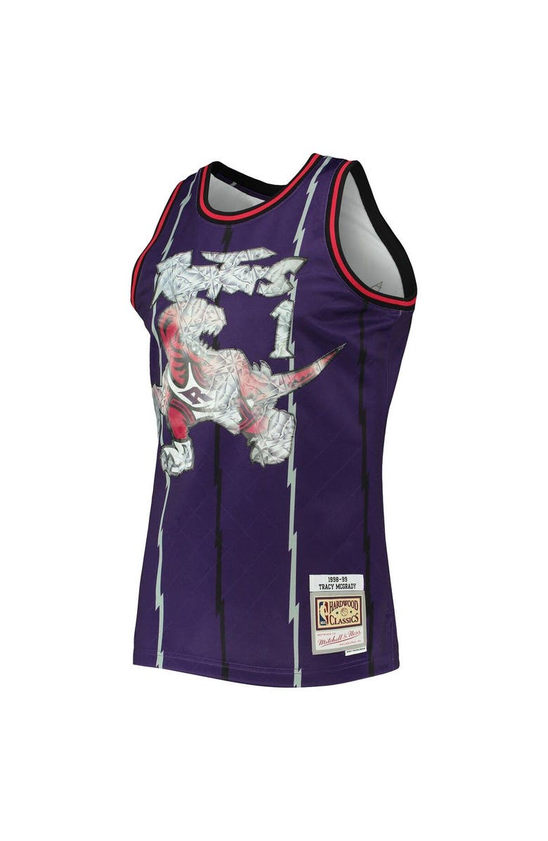 Mitchell & Ness Men's Mitchell & Ness Tracy McGrady Purple Toronto Raptors 1998/99 Hardwood Classics NBA 75th Anniversary Diamond Swingman Jersey, Alternate, color, 