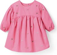 Janie and Jack The Floral Embroidered Corduroy Dress