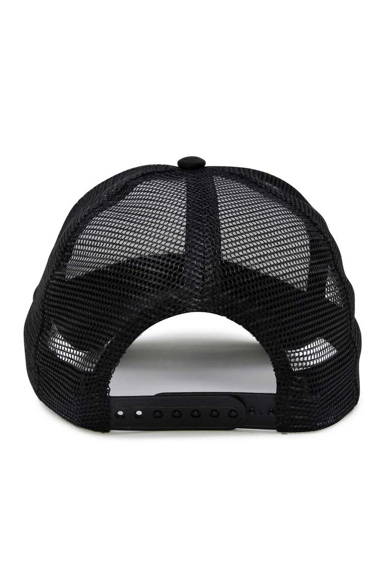 Dalix Kinder Planet Snapback Trucker Hat, Alternate, color, Black White