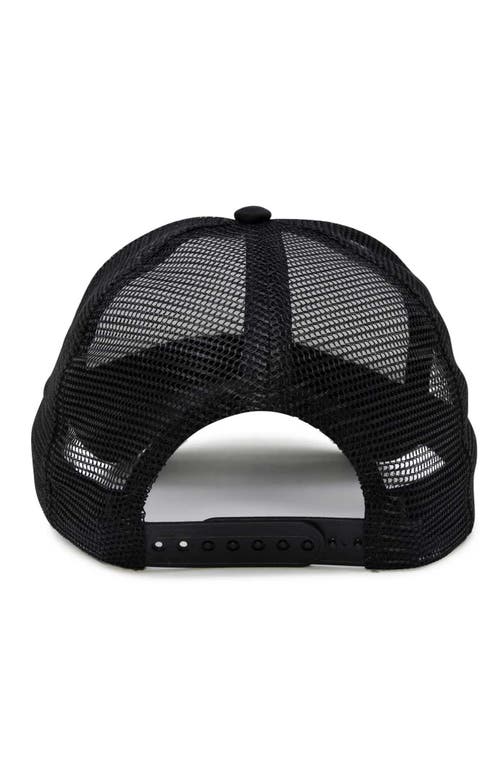 Dalix Ghost Garden Snapback Trucker Hat In Black