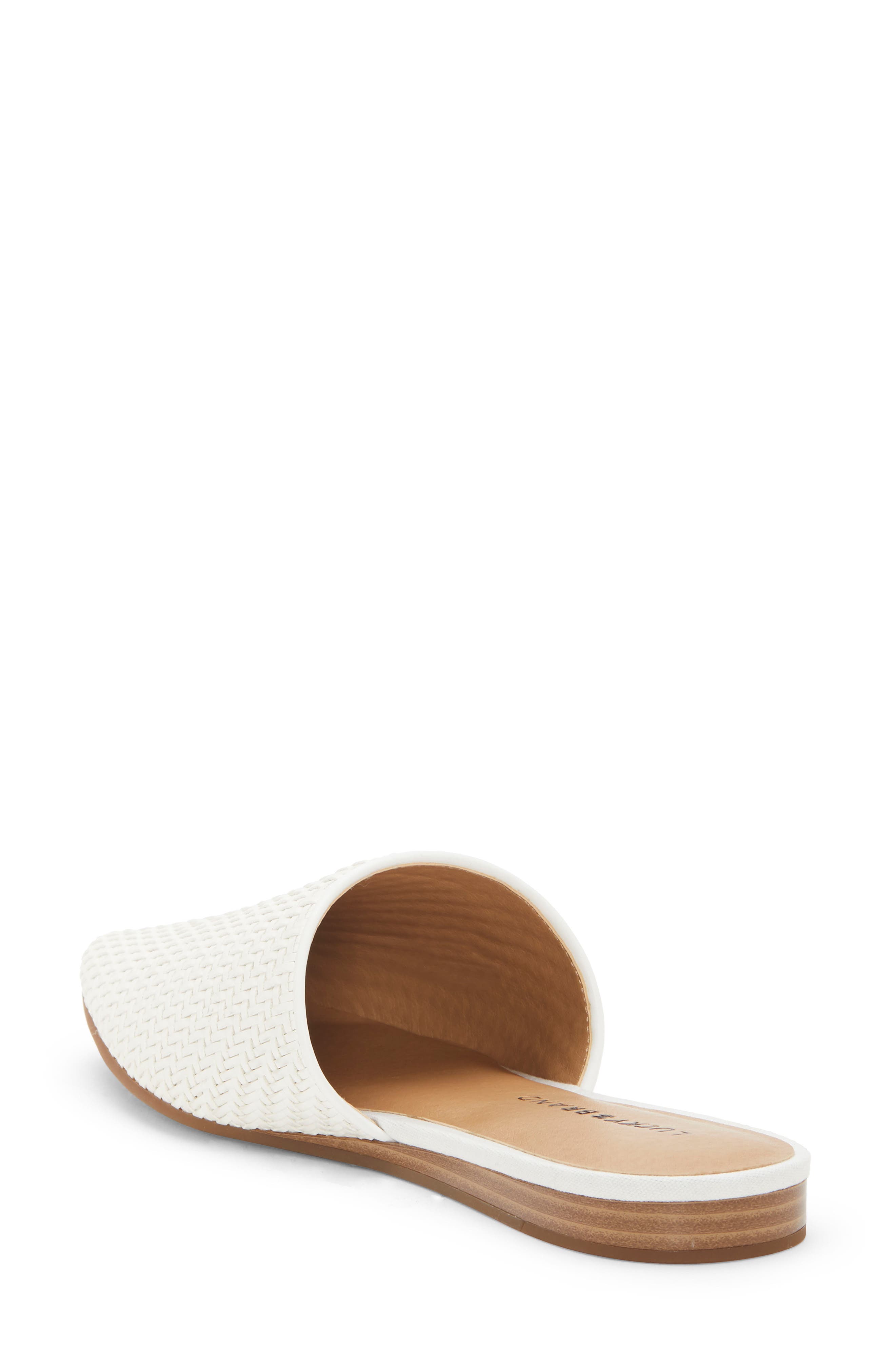 Bradell Pointy Toe Mule, Alternate, color, WHITE LEATHER