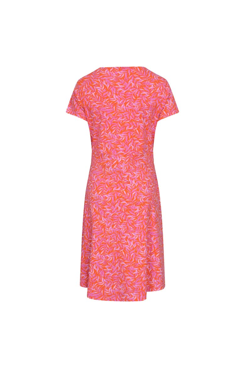 Orchid Leaves Dress, Alternate, color, Bright Pink