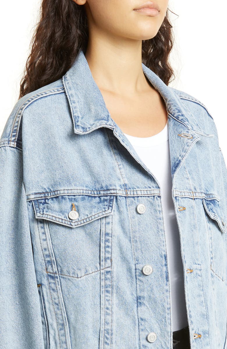 AGOLDE Charli Oversize Denim Jacket, Alternate, color,