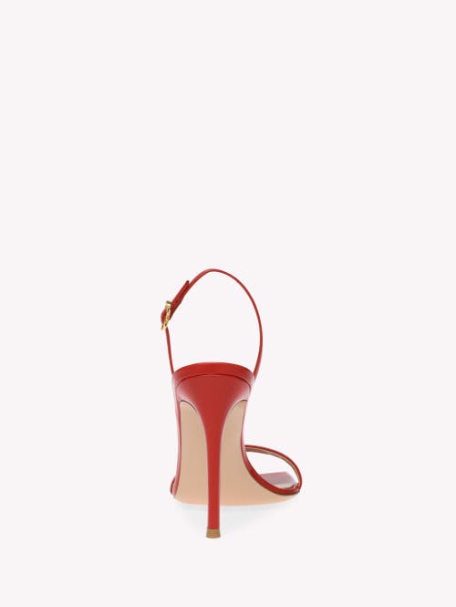 Gianvito Rossi Ribbon Strap-detail Open-toe Sandals In Red