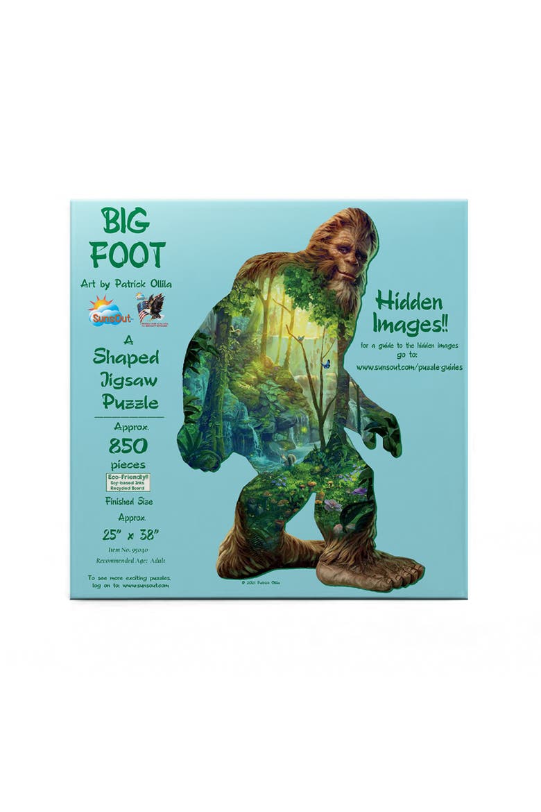 Big Foot 850 piece Jigsaw Puzzle for Adults Special Shape, Alternate, color, Multicolor