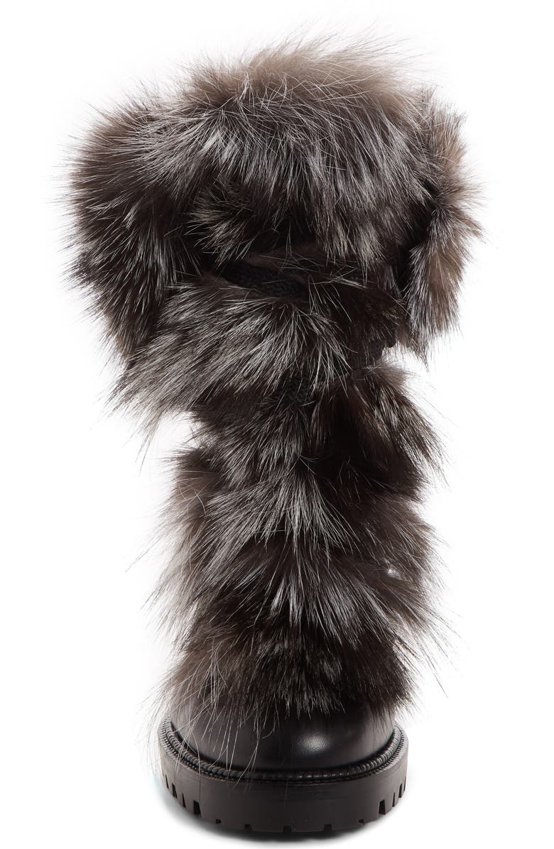 Christian Louboutin Fanny Genuine Fur Boot, Alternate, color,
