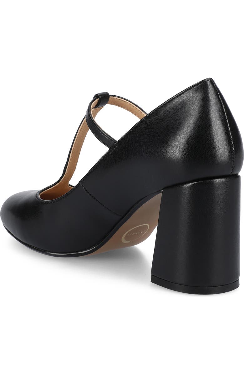 Journee Collection Talani T-Strap Pump, Alternate, color, Black