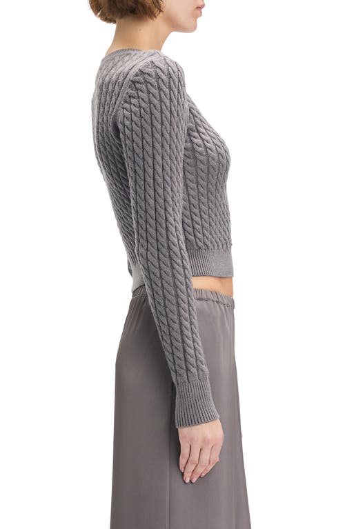 Favorite Daughter The Feel Good Cable Stitch Sweater In Gray