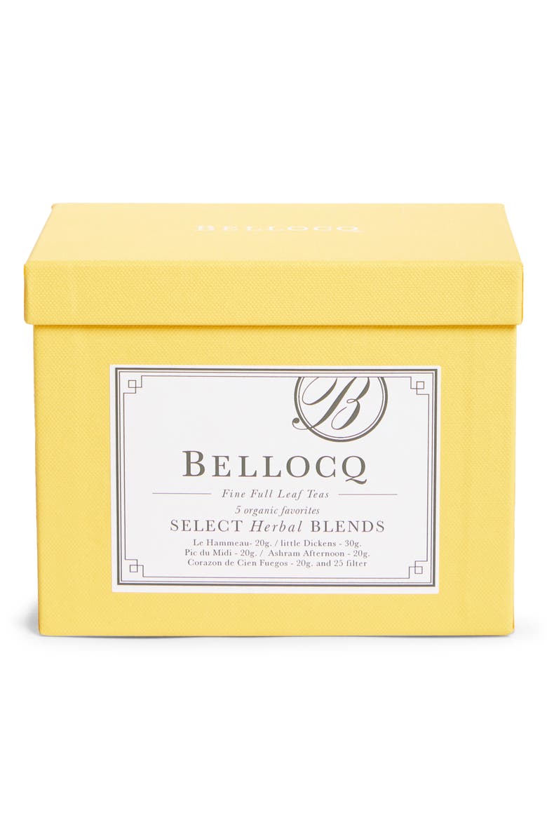 BELLOCQ Select Herbal Blends 5-Blend Organic Tea Collection, Main, color,
