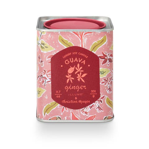 Sun Terrace Guava Ginger Printed Tin Candle, 331g
