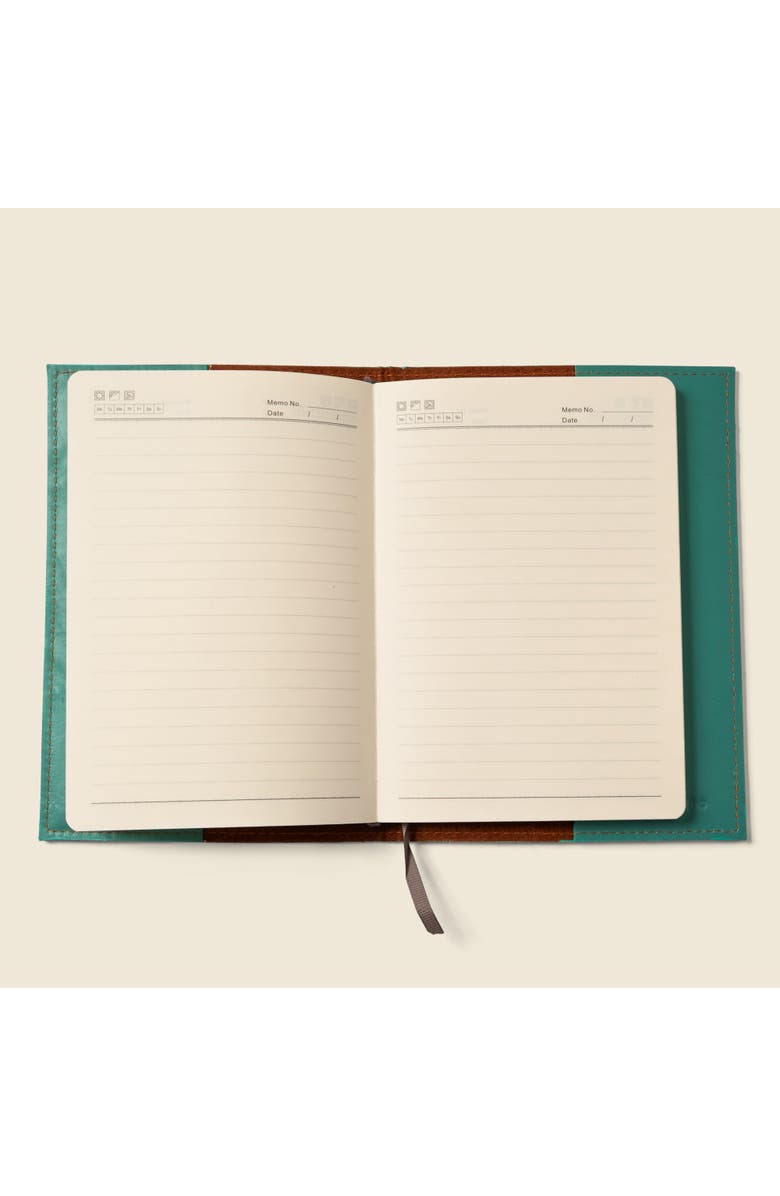 Casupo Refillable A5 Leather Journal Cover, Alternate, color, Teal