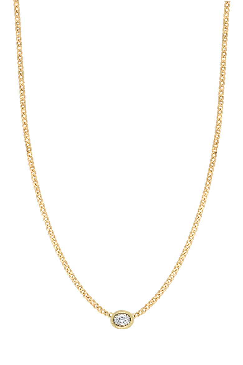 Varda 18k Gold Diamond Pendant Necklace, Main, color, 18KY