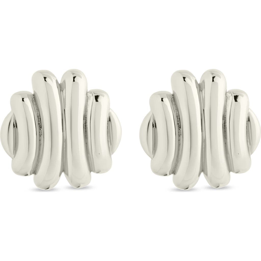 Sterling Forever Rudy Textured Stud Earrings