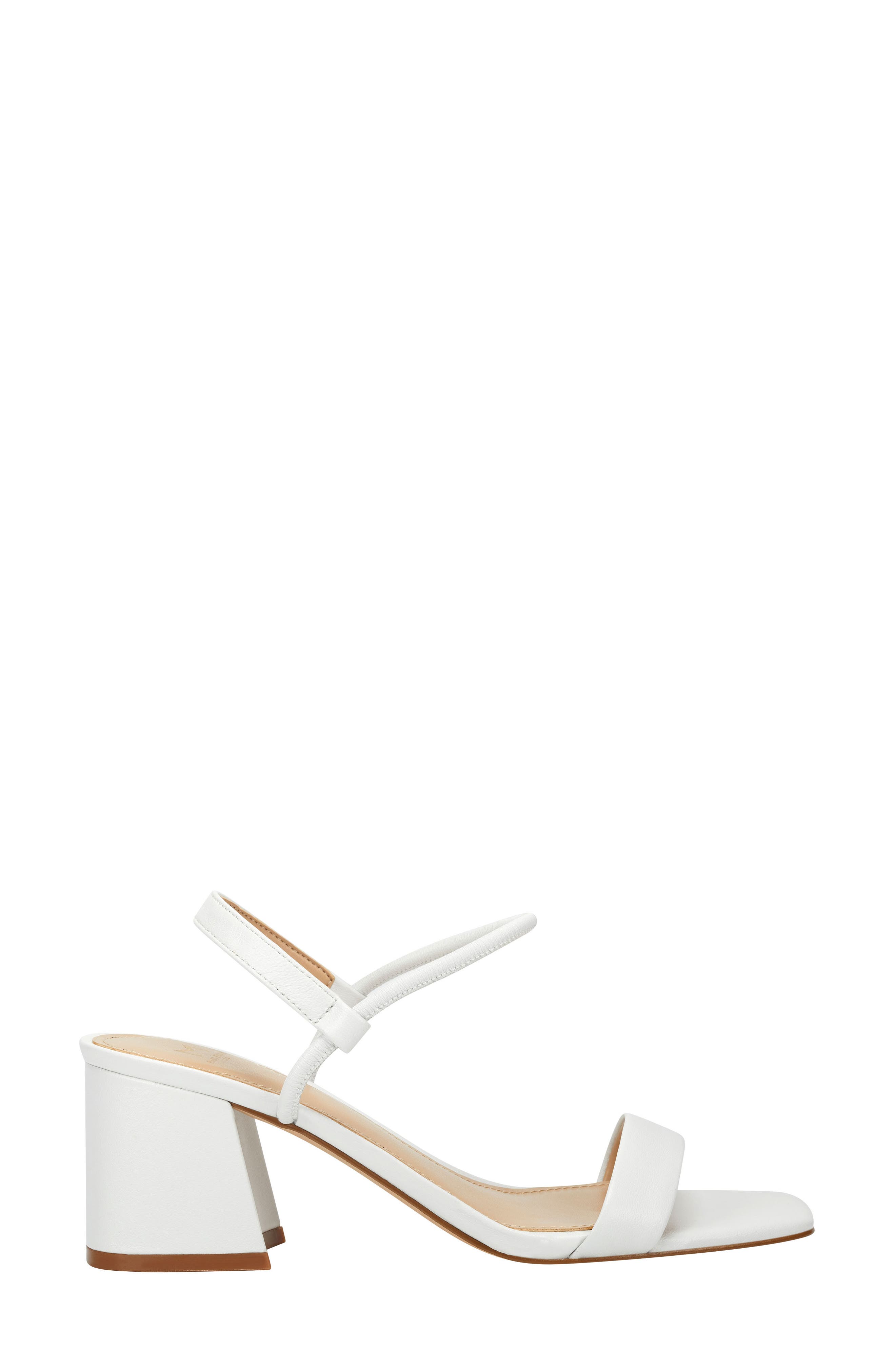 Nabela Sandal, Alternate, color, WHITE LEATHER