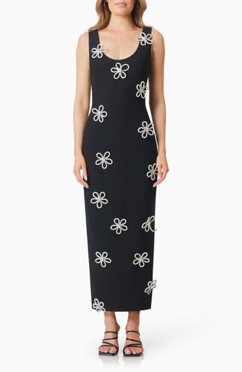 Elliatt Delia Midi Dress In Black