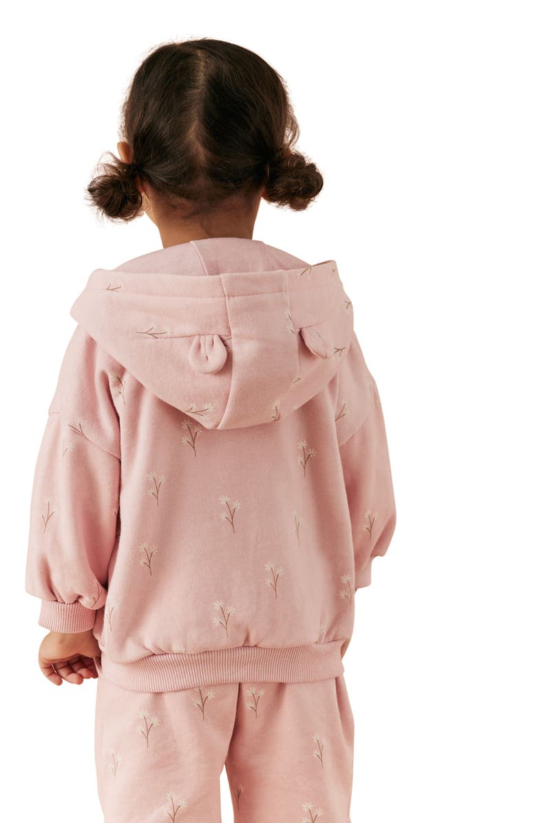 NEXT Kids' Floral Zip-Up Hoodie, Alternate, color,