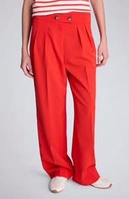 Kenneth Cole Pleat Front Wide Leg Pants