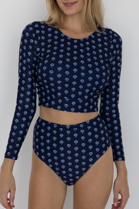 Topanga Long Sleeve Rashguard Swim Top