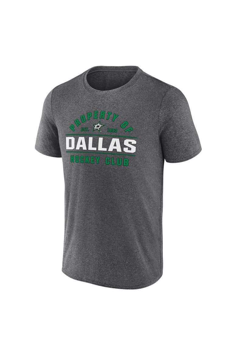 Men's Fanatics Heather Charcoal Dallas Stars Property Of T-Shirt, Alternate, color, Heather Charcoal