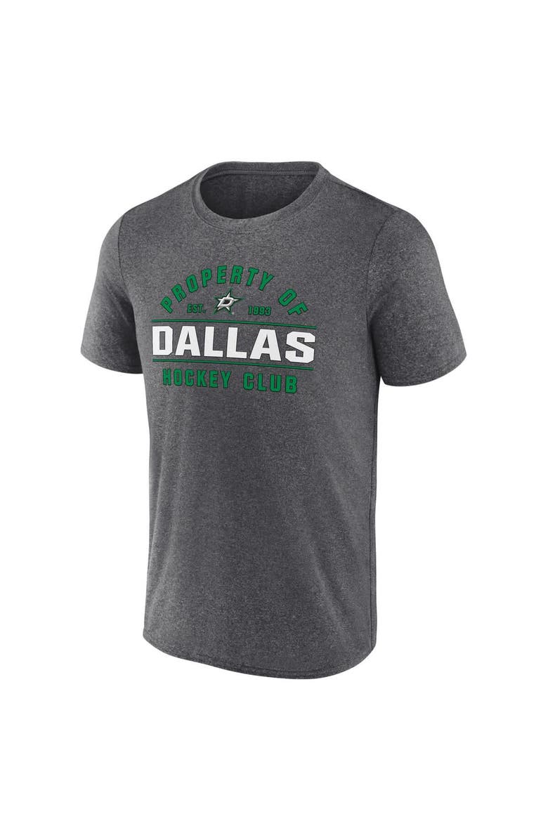 FANATICS Men's Fanatics Heather Charcoal Dallas Stars Property Of T-Shirt, Alternate, color, Heather Charcoal
