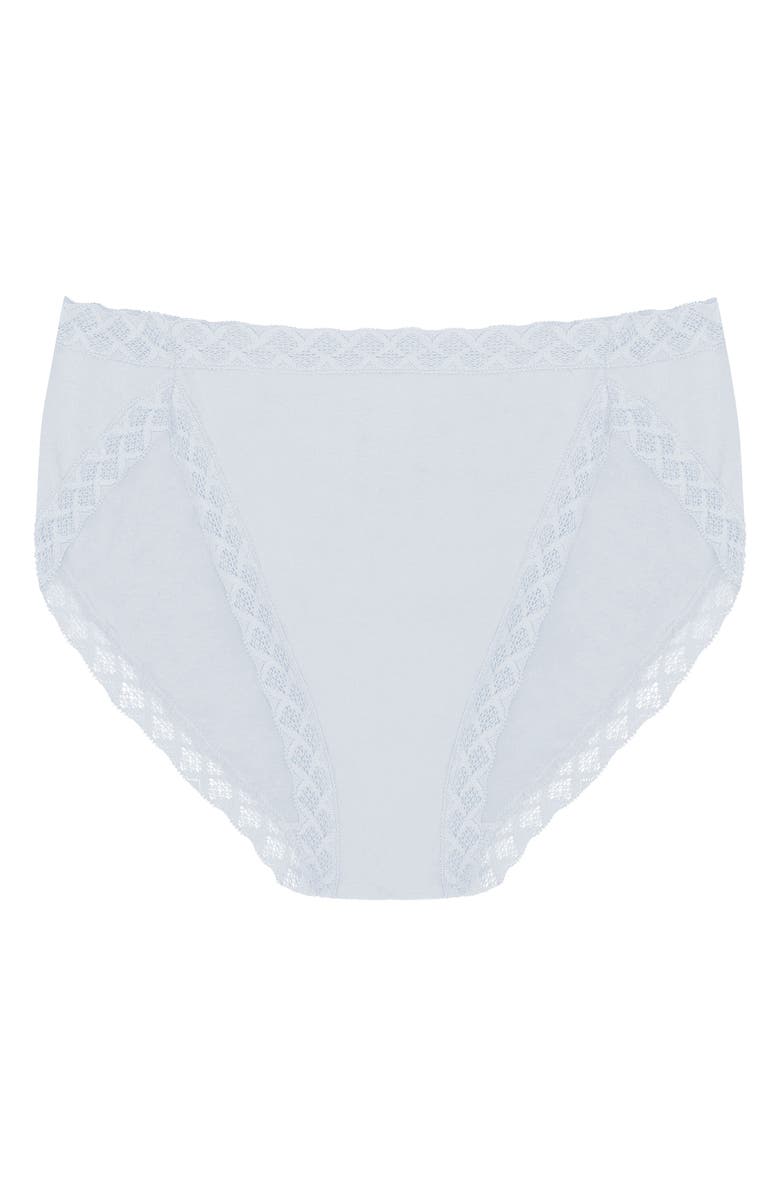 Natori Bliss Cotton French Cut Briefs, Alternate, color, Frosted Sky