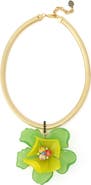 Kurt Geiger London Resin Floral Collar Necklace