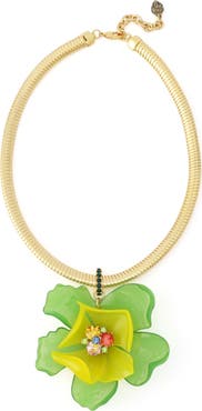 Kurt Geiger London Resin Floral Collar Necklace