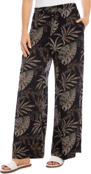 Karen Kane High Waist Wide Leg Pants