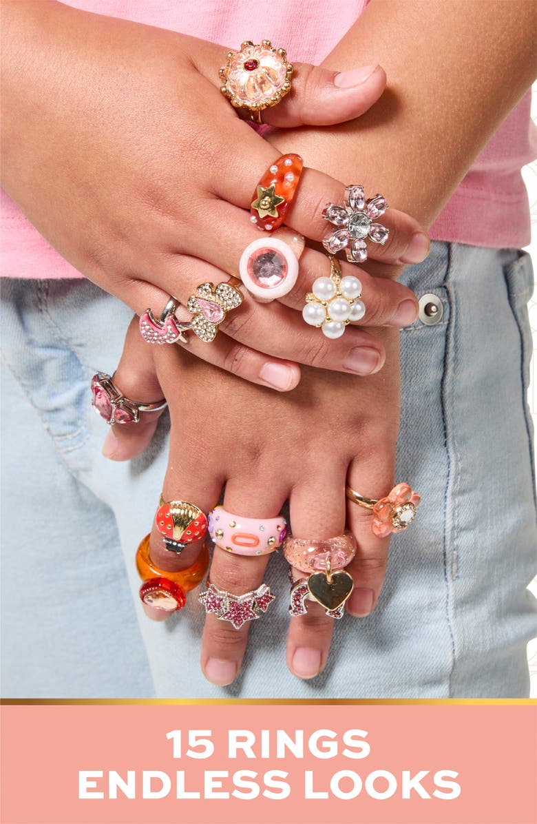 FAO Schwarz Glam Rings Set, Alternate, color, Light/ Pastel Pink