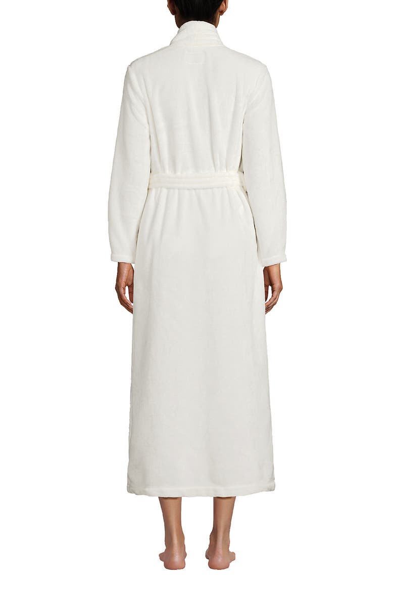 Cozy Plush Long Wrap Robe, Alternate, color, Ivory