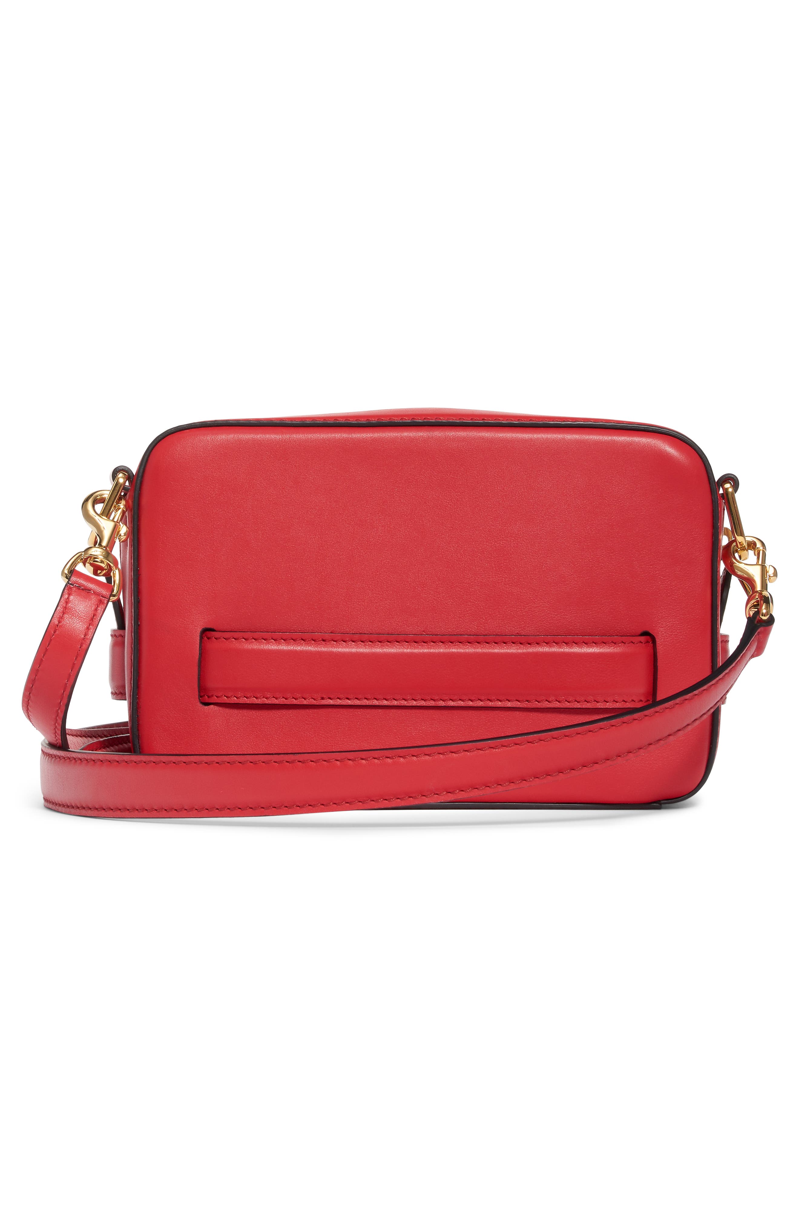 Alexander McQueen The Myth Small Leather Camera Bag, Alternate, color, DEEP RED