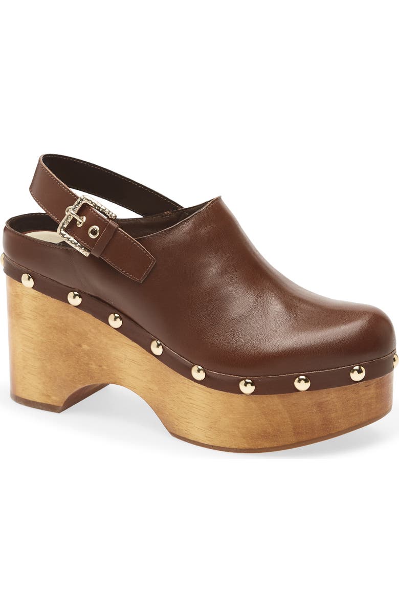 Dolce Vita Adelan Slingback Clog, Main, color, Brown Leather